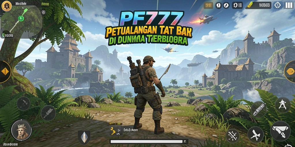 Tampilan gameplay yang menakjubkan dalam dunia terbuka PF777.