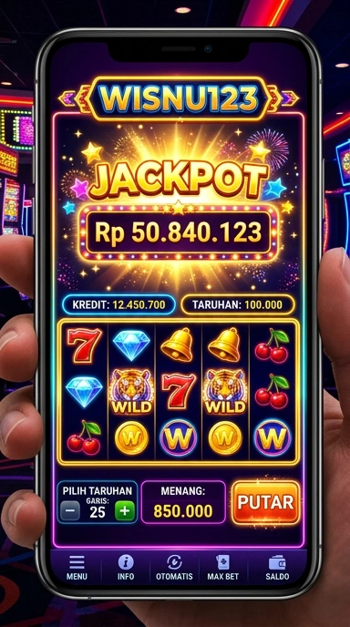 Tampilan antarmuka pengguna dari aplikasi wisnu123.